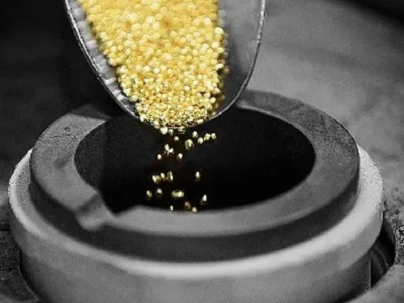 fundição do ouro como é feito