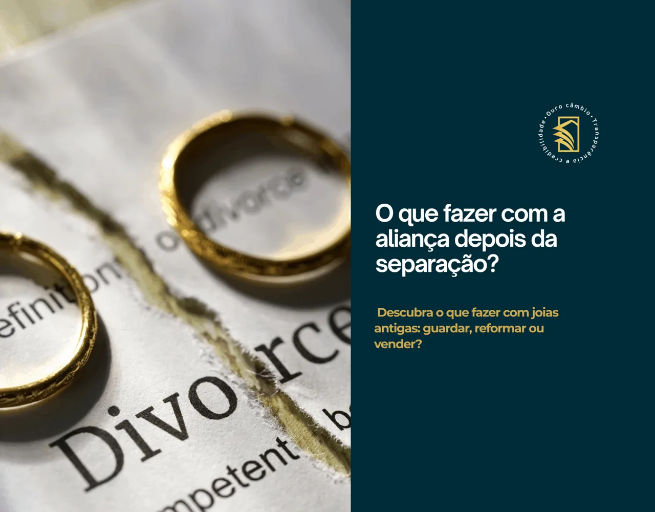 O que fazer com a aliança depois da separação?