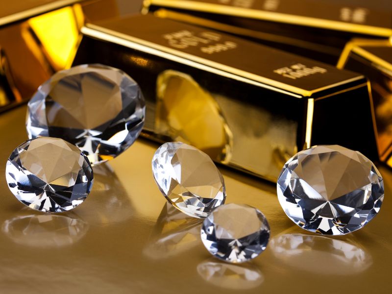 o que vale mais ouro ou diamante